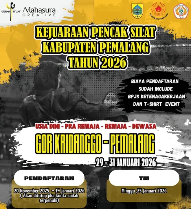 Kejuaraan Pencak Silat Bupati cup Kabupaten Pemalang 2026